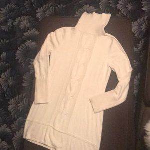 INC silk/angora turtleneck tunic sweater dress